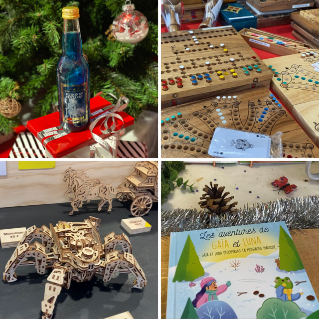 4 idées cadeaux de Noël pour enfants - marché de Noël PLD